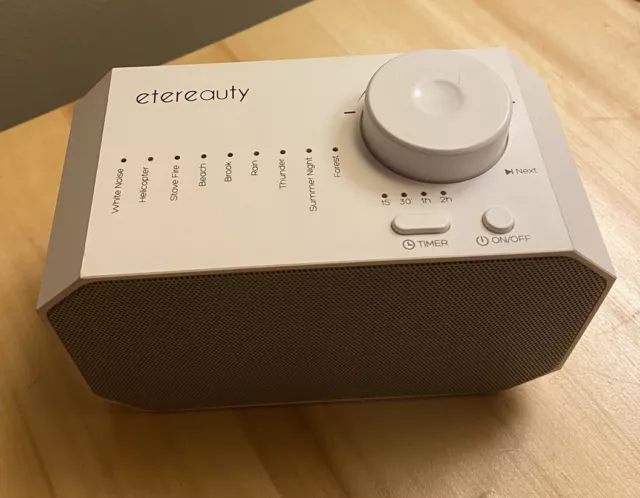 Máquina de sonido Etereauty 9 sonidos diferentes con temporizador y controles de volumen