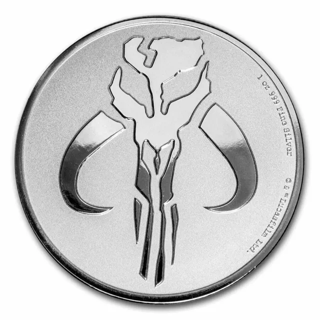 20x Mandalorian Mythosaur 1oz 999 Silver Coins 2020 NEW sealed tube Star Wars