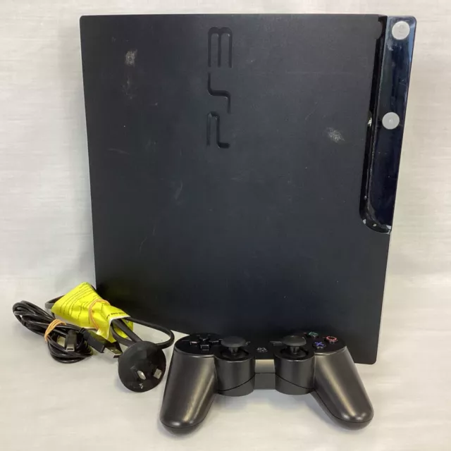 Playstation 3 Slim Console w/Power Cord & @play PS3 Controller(4E)MO#8761