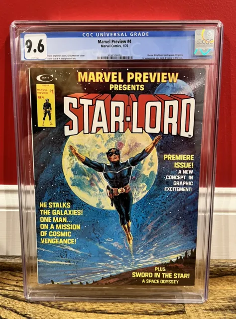 Marvel Preview #4 CGC 9.6. 1st Appearance/Origin of Star-Lord. WHITE Pages!