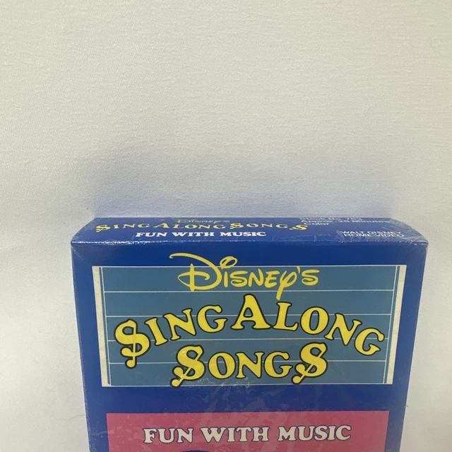 DISNEYS SING ALONG Songs - Fun With Music (VHS, 1989) Brand new shrink ...