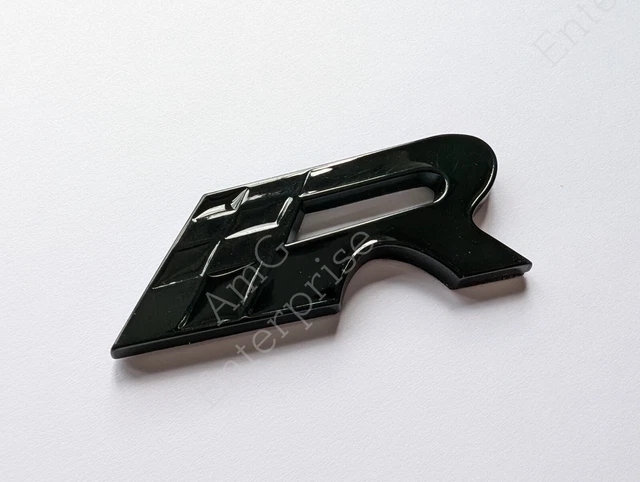 Autocollant Badge Hayon Arrière M140I Noir Brillant - 17.5 X 2 Cm - Pour Personnaliser Votre Voiture