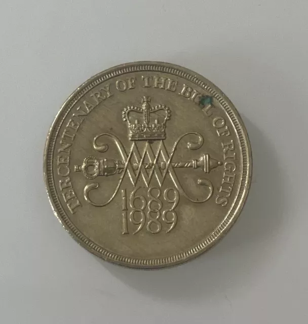 1989 Tercentenary of the Bill of Rights £2 Two Pound Coin  1689-1989