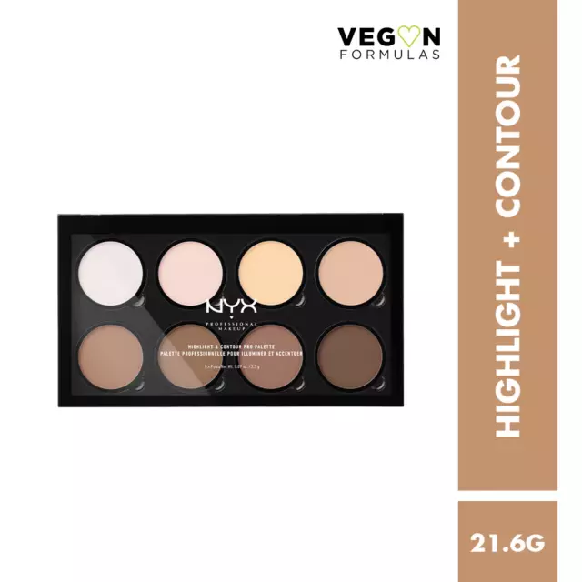 NYX Professional Makeup Highlight & Contour Pro Palette (HCPP01) (21.6g)