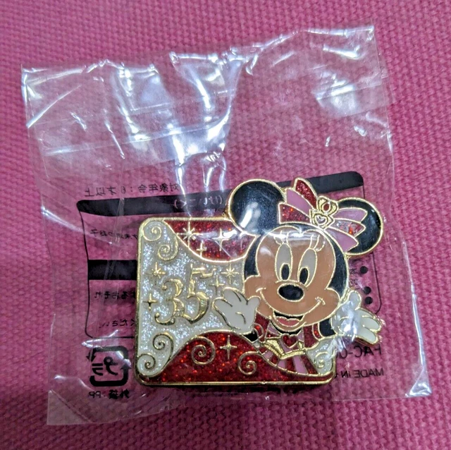 JAPAN TOKYO DISNEY Land Sea TDL TDS Pin Badge Minnie Mouse 35th Limited