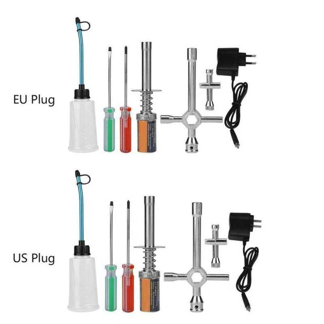 RC NITRO STARTER Kit Plug Igniter Charger for Remote Control Truck Car