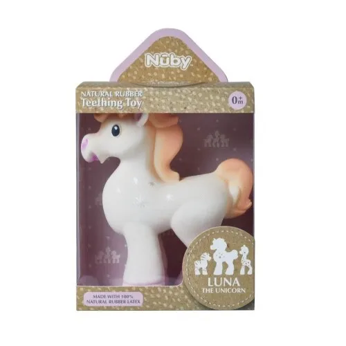 Nuby Luna the Unicorn/Ziggy the Zebra Teething Toy 0m+