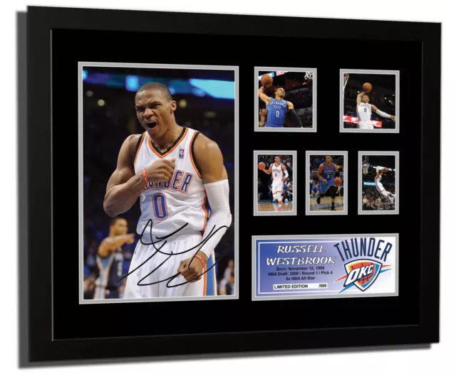 Russell Westbrook Oklahoma City Signed Limited Edition Framed Memorabilia