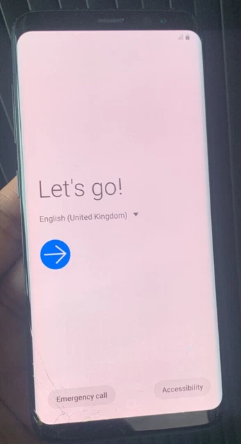 Samsung Galaxy S8 64GB, Unlocked BLACK *Cracked SCREEN*