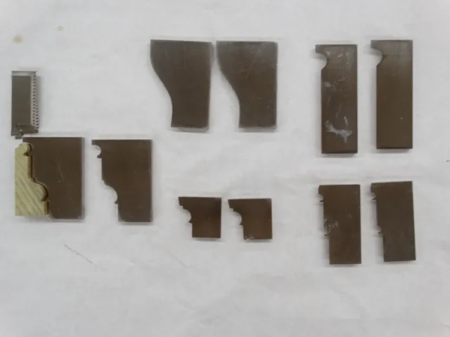 Shaper / Molder Custom Corrugated Back / CB Knives Lot C of 5 Assorted Profiles