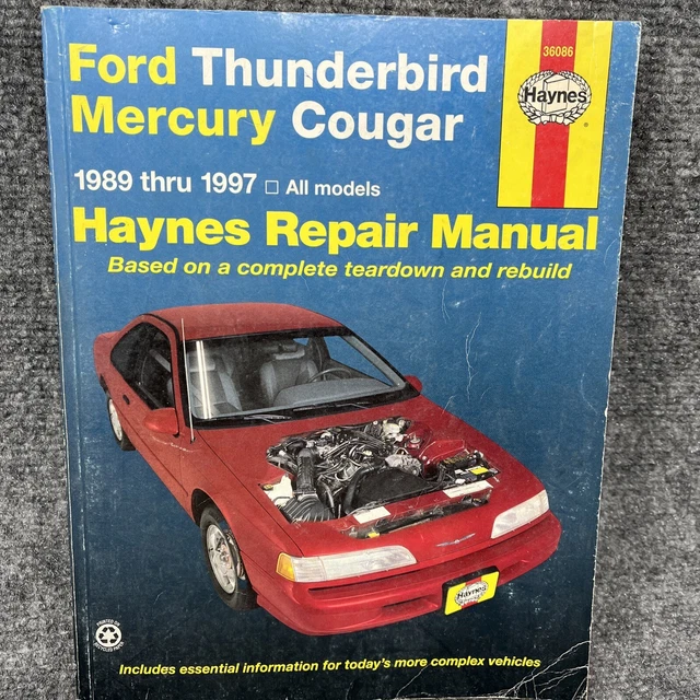 Thunderbird Cougar 1989-1997 Tune-up Service Repair Manual Wiring Diagrams 1990