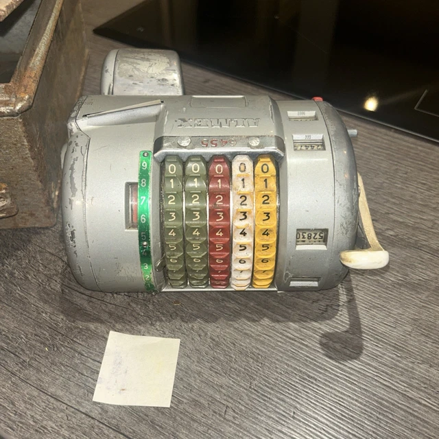 VINTAGE ALMEX TYPE 1850 Bus Conductor Ticket Machine transport Grt ...