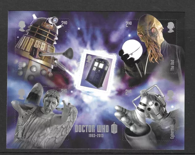 2013, 50th Anniversary of Dr Who, Tardis, SG MS 3451 & MS 3451a, unmounted mint