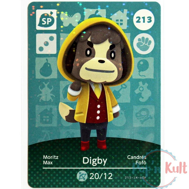 Carte Amiibo Animal Crossing 009 Max / Digby Holo [EUR] - Série 1 - Near Mint