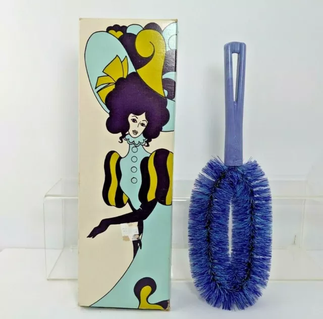 Stanley Home Prod Clothes Lint Brush 3042 Personally Hers Purple USA Box Vtg