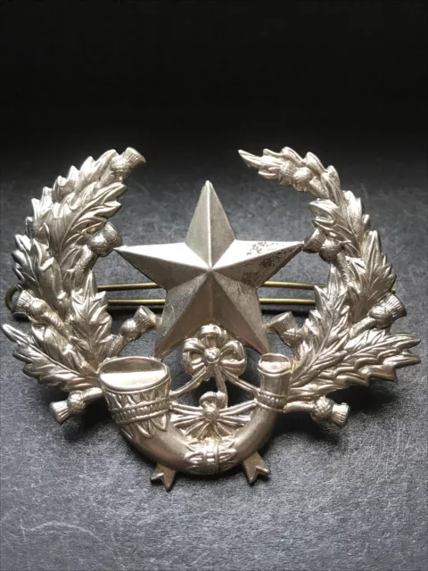 Cameronians Scottish Rifles Original British Army Cap Badge WW2