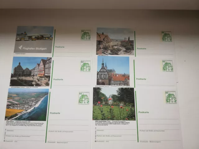 ganzsachen deutschland 246 Postkarten 50 Pf von 1981