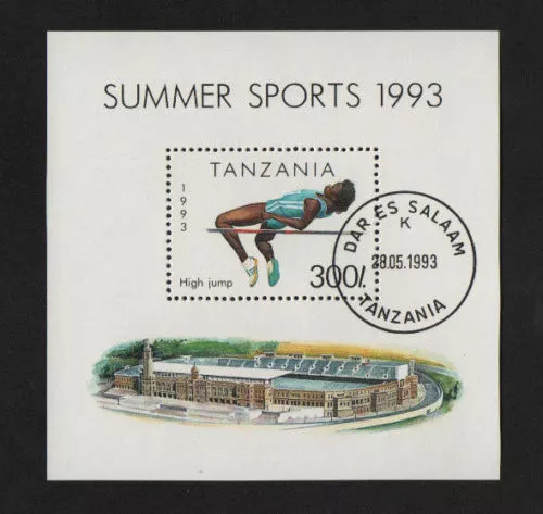 Briefmarken: Sport 1993 - Tansania - Block  212- Ersttagsstempel gestempelt.Lot