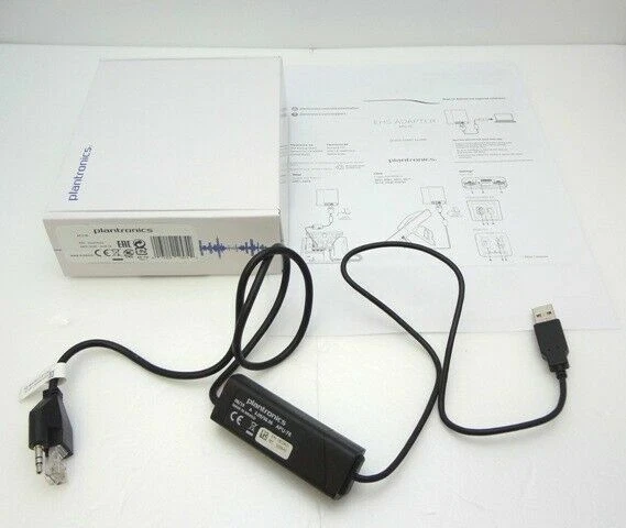 Plantronics APU-75 EHS Hook Switch UC Headset Adapter Cable for CS500/ XD Series