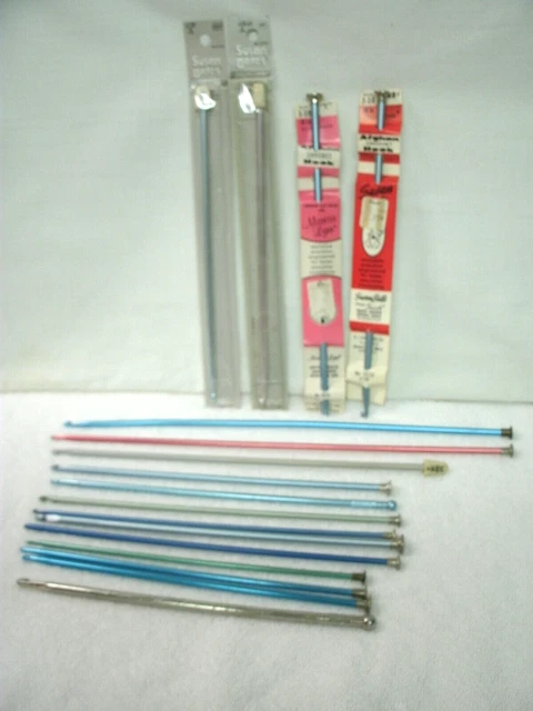 Vtg AFGHAN Crochet Hooks--Lot 17--Boye/Hero/Susan Bates--Asst Sizes--New/Used Vtg AFGHAN Crochet Hooks--Lot 17--Boye/Hero/Susan Bates--Asst Sizes--New/Used