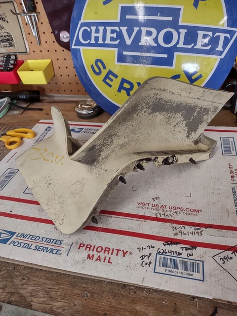 1973 1974 1975 1976 1977 Chevelle Malibu Left Rear Bumper Filler Nice Lh 418101