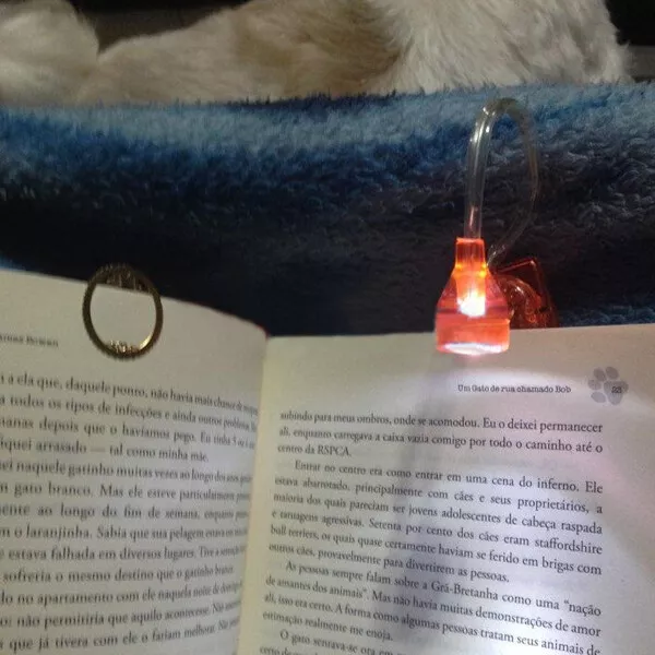 Luce Lettura di Notturna LED Libro Clip Lampada Pinza Robotica io