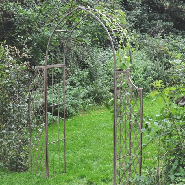Rusty Metal Garden Arch Shabby Chic Pergolas Garden Arbour Garden Plant Arch