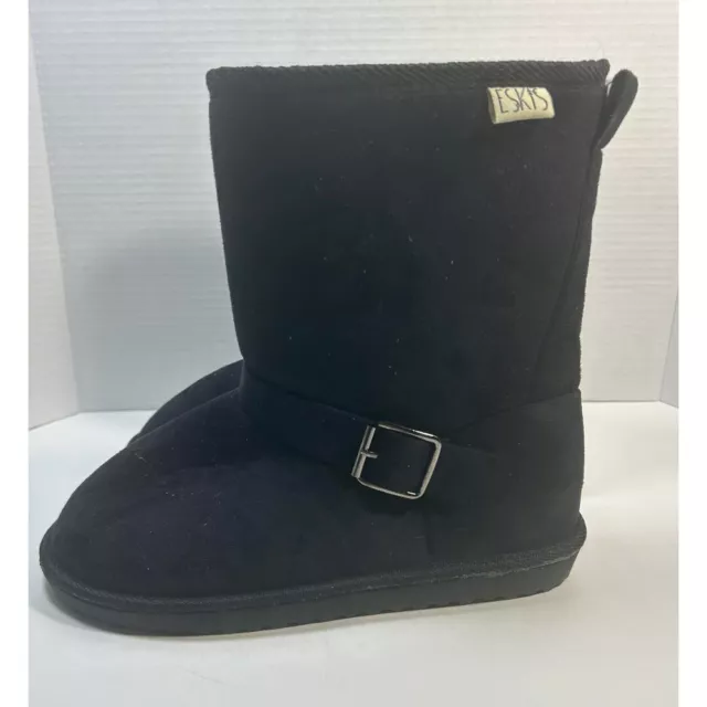 ESKIS FAUX SUEDE BOOTS SIZE 8 FAUX FUR LINE WITH MAN MADE SOLES with tag 39.99 PicClick