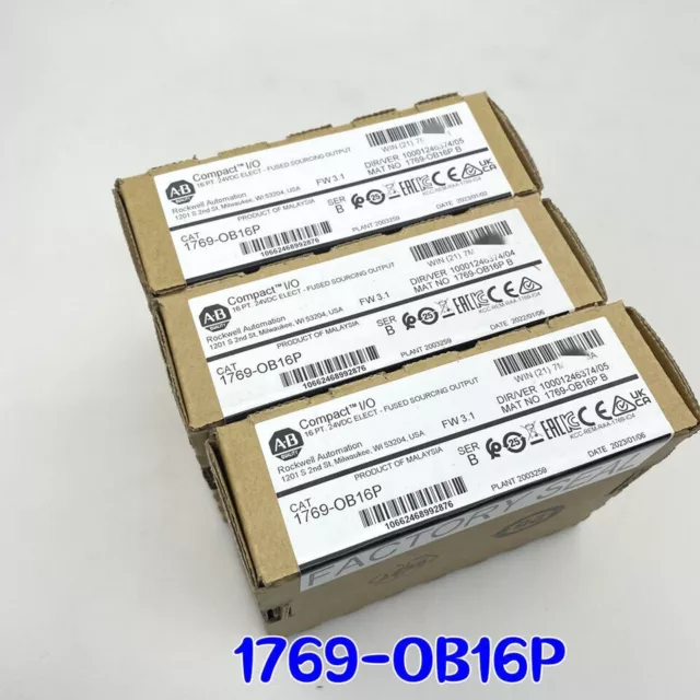 Allen-Bradley 1769-OB16P SER B CompactLogix 16 Pt D/O Module New Factory Sealed