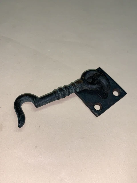 Antique Brass/Bronze Barn Door Hook Eye Latch