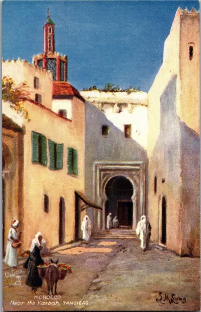 Tucks 7428 Wide Wide World Near Kasbah Tangiers Morocco Vintage Postcard V22
