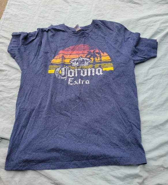 CORONA EXTRA OFFICIAL Cerveza de Mexico Beer Crown Logo Men's TShirt