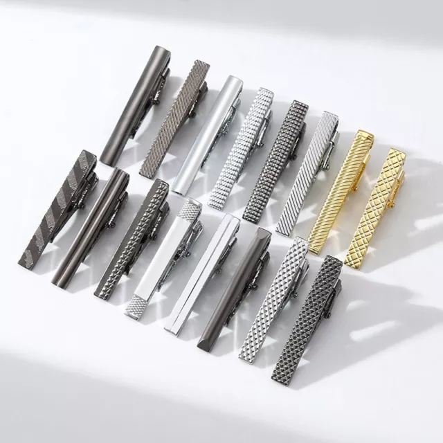 Tie Pin For Men Classic Neck Tie Clips Copper Tie Bar Collar Pin Business Cl ^