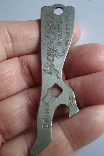 Antique 1912  Gay-Ola Soda Figural Leg Bottle Opener
