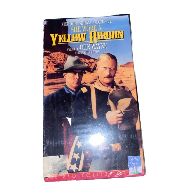 Vhs Ribbon JOHN WAYNE SHE Wore a Yellow Ribbon VHS New Sealed £6.52 - PicClick UK
