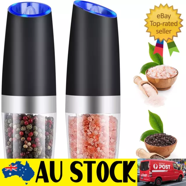 LED Automatic Salt Pepper Grinder Ceramic Kitchen Tool - High Quality & Large Ca