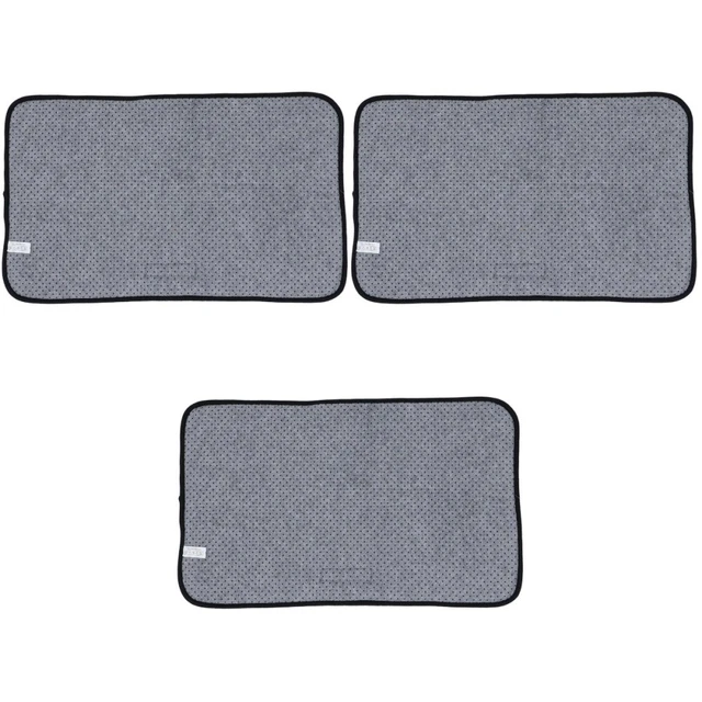 3 piezas Mascota Perro Engrosar Cálido Manta Dormitorio Mate Cama Nido Pad