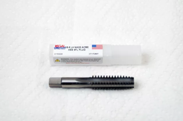 5/8 X 8  Hss Na 2G 4  Flute Left Hand Acme Tap (A-5-8-3-3)