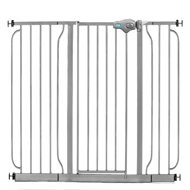 Easy Step 49-Inch Extra Wide Baby Gate, Includes 4-Inch and 12-Inch Ex...