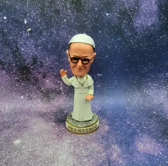 POPE FRANCESCO Bobblehead 5 Inch Catholic Church Francis Pre-owned *RARE