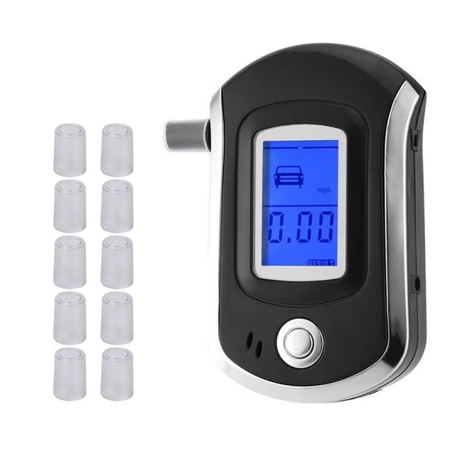 Probador de alcohol AT6000 con 10 boquillas respirador digital profesional K9C6