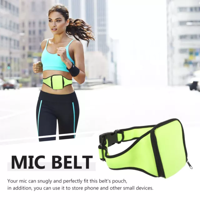 Microphone Pouch Belt Adjustable Carrier Aerobics Bag Diving