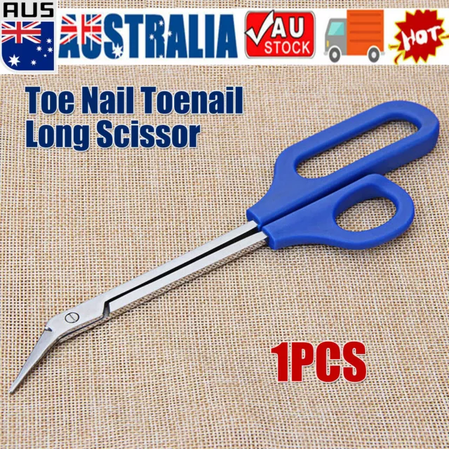 Long Handled Toenail Scissors Cuticle Nipper Trimmer Cutter Nail Art Scissor HA