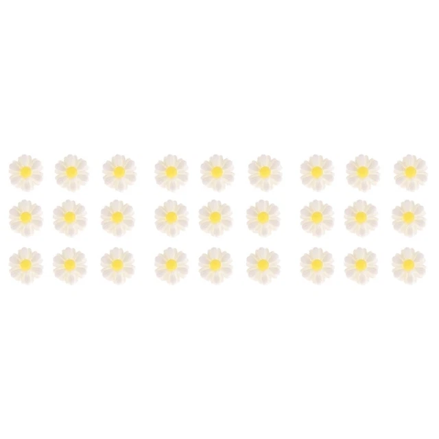 60 Pcs Bling Accessories Resin Daisy Little Artificial DIY Flower Beads