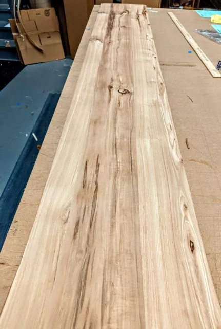 Hickory Rustic Planked Knotty Pecan wood veneer 15" x 96" on paper backer 1/32"