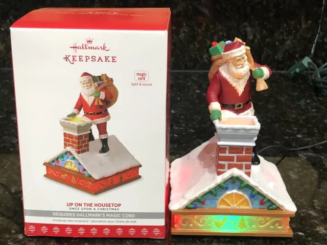 2017 Hallmark  UP ON THE HOUSETOP Once Upon A Christmas Ornament #7 TESTED