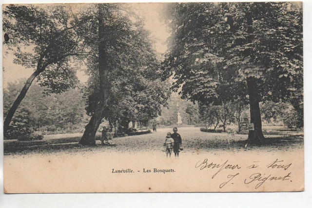 LUNEVILLE - Meurthe et Moselle - CPA 54 - les bosquets