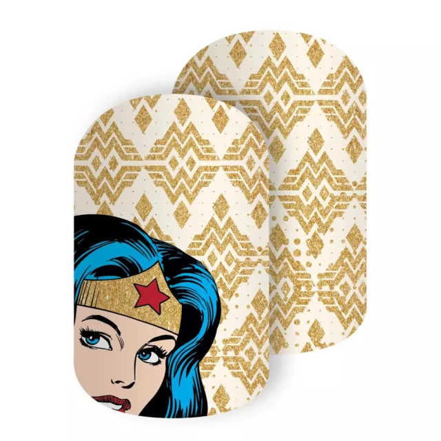 Jamberry Marvel DC Nail Wraps Strips Half Sheets Wonder Woman Captain America