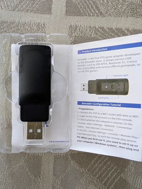 Adaptateur Beloader Pour PS5 – Connecte Clavier, Souris, XIM APEX, Cronus Zen Et Plus Encore !