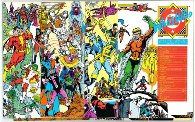 DC Comics WHO'S WHO 7 Book Lot #1 3 4 5 NM/MT 9.8 & WHITE PAGE UNREAD 1985 PEREZ